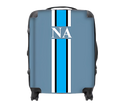blue luggage