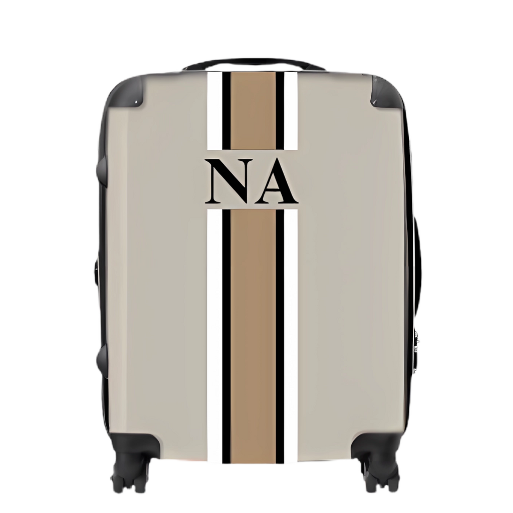 brown luggage