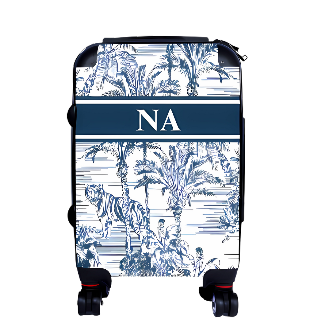 Blue Tropical Luggage